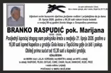 Branko Raspudić (1939-2026) - Osmrtnica